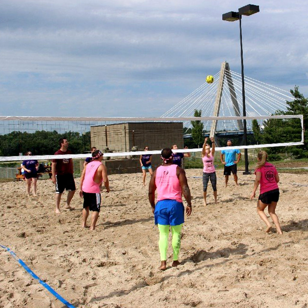 Sand Volleyball Courts and Recreational Space Now at the Riverfront Sand Volleyball Courts and Recreational Space Now at the Riverfront