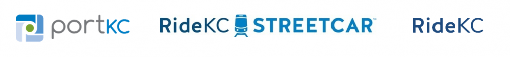Port KC, RideKC Streetcar, and RideKC logos